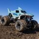 Losi - 1/18 Mini LMT Megalodon 2S 4X4 RTR Brushed Monster Truck (Battery & Charger Included) Blue (LOS01026T3)