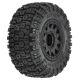 Pro-Line Racing - 1/10 Aztek M2 F/R 2.2/3.0 SC MTD 12mm & 14mm Black Raid Wheels (2) (PRO1026210)