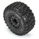Pro-Line Racing - 1/10 Aztek M2 F/R 2.2/3.0 SC MTD 12mm & 14mm Black Raid Wheels (2) (PRO1026210)