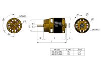 AXI 2212/12 V3 LONG Brushless-Motor (3EL105606V3L)