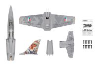 L-39 Aero Skyfox semiscale Trainer Jet - 1088mm