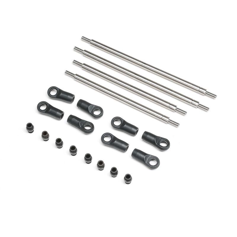 Axial - Rear Upper/Lower 4WS Links Set Titanium: AXP8 (AXI-2207)