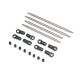 Axial - Rear Upper/Lower 4WS Links Set Titanium: AXP8 (AXI-2207)