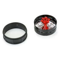 Pro-Line Racing - 1/4 Pro-Spec Aluminum V2 Bead Rear Wheel Black/Red (1): Promoto-SM (PRO284800T2)