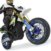 Pro-Line Racing - 1/4 Pro-Spec Aluminum V2 Bead Front Wheel Blue/Blue (1): Promoto-SM (PRO284700T1)