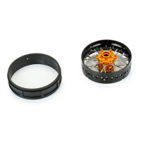 Pro-Line Racing - 1/4 Pro-Spec Aluminum V2 Bead Front Wheel Black/Gold (1): Promoto-SM (PRO284700T3)