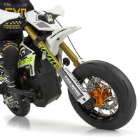 Pro-Line Racing - 1/4 Pro-Spec Aluminum V2 Bead Front Wheel Black/Gold (1): Promoto-SM (PRO284700T3)