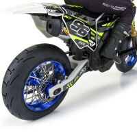 Pro-Line Racing - 1/4 Pro-Spec Aluminum V2 Bead Rear Wheel Blue/Blue (1): Promoto-SM (PRO284800T1)