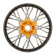 Pro-Line Racing - 1/4 Pro-Spec Aluminum V2 Bead Rear Wheel Black/Gold (1): Promoto-SM (PRO284800T3)