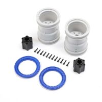 Losi - 2.6 Wheel with Beadlock Rings Blue (2): LMT 2.0...