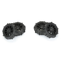 Pro-Line Racing - 1/14 Dumont F/R Tires MTD 12mm Black Mach-10 (4): Typhon GROM (PRO1031010)
