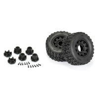 Pro-Line Racing - 1/10 Jaeger HP BELTED F/R 2.8 MT Tires MTD 12mm/14mm Black Raid (2) (PRO1029910)