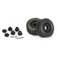Pro-Line Racing - 1/10 Jaeger HP BELTED F/R 2.8 MT Tires MTD 12mm/14mm Black Raid (2) (PRO1029910)