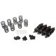 Yeah Racing - Aluminum Big Bore Go 60mm Damper Set 4pcs for 1/10 RC OnRoad OffRoad Black (YR-BBG-0060BK)