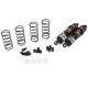 Yeah Racing - Aluminum Big Bore Go 70mm Damper Set 2pcs for 1/10 RC Offroad Buggy Black (YR-BBG-0070BK)