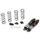 Yeah Racing - Aluminum Big Bore Go 80mm Damper Set 2pcs for 1/10 RC Offroad Buggy Black (YR-BBG-0080BK)