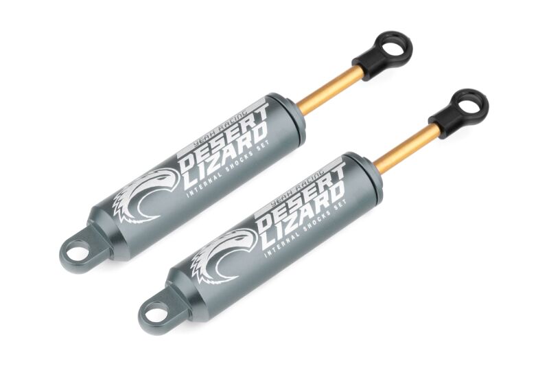 Yeah Racing - 120mm Desert Lizard Two Stage Internal Spring Damper Pair Gun Metal For Crawler (YR-DDL-120GM)