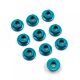 Yeah Racing - 4mm Aluminium Serrated Lock Nut 10pcs (LB) (YR-LN-M4S-LB)