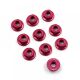 Yeah Racing - 4mm Aluminium Serrated Lock Nut 10pcs (RD) (YR-LN-M4S-RD)