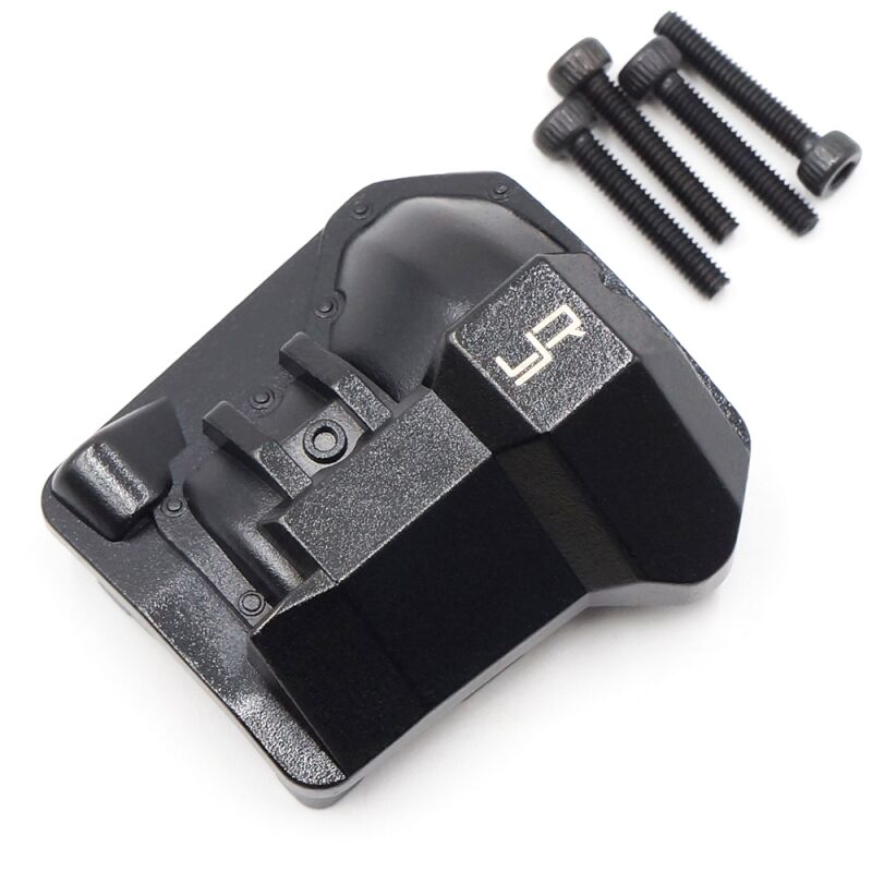 Yeah Racing - Alloy Diff Cover (Titanium Coated) Fits TRX-4 Black (YR-TRX4-047BK)