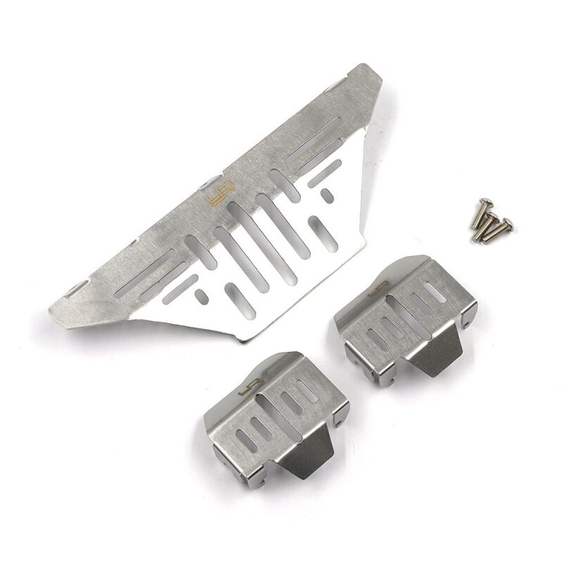 Yeah Racing - Stainless Steel Diff Protector & Fender Set Fits TRX-4 2021 Ford Bronco (YR-TRX4-099)