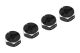 Yeah Racing - Aluminum Hex Adaptor Set 12x6mm For 1/10 RC Touring Drift Crawler Black (YR-WA-033BK)