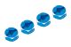 Yeah Racing - Aluminum Hex Adaptor Set 12x6mm For 1/10 RC Touring Drift Crawler Blue (YR-WA-033BU)