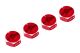 Yeah Racing - Aluminum Hex Adaptor Set 12x6mm For 1/10 RC Touring Drift Crawler Red (YR-WA-033RD)