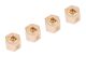 Yeah Racing - Brass Hex Adaptor 9mm Offset 7.8g each For 12mm Hex Wheels 4pcs (YR-WA-038)