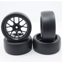 Yeah Racing - Spec D CS Wheel Offset +3 Black w/Tire 4pcs...