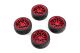 Yeah Racing - Spec T LS Wheel Offset 3 Red w/Tire 4pcs For 1/10 Touring (YR-WL-0108)