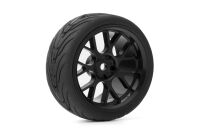 Räderset Spec T CS Wheel Offset 3 Black w/Tire 1:10...