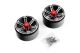 Yeah Racing - 2.2 Aluminum CNC 6 Spoke Beadlock Wheel w/Wheel Hub 2pcs Black (YR-WL-0118BK)