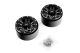 Yeah Racing - 2.2 Aluminum CNC 12 Spoke Beadlock Wheel w/Wheel Hub 2pcs Black (YR-WL-0119BK)