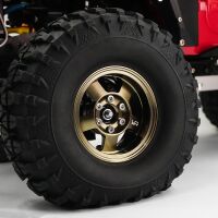 Yeah Racing - 1.9 Aluminum CNC 5 Spoke Beadlock Rim 2pcs Gold Titanium (YR-WL-0142GM)
