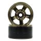 Yeah Racing - 1.9 Aluminum CNC 5 Spoke Beadlock Rim 2pcs Gold Titanium (YR-WL-0142GM)