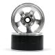 Yeah Racing - 1.9 Aluminum CNC 5 Spoke Beadlock Wheel 2pcs Silver (YR-WL-0142SV)