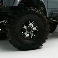 Yeah Racing - 1.9 Aluminum CNC 5 Spoke Beadlock Rim 2pcs (YR-WL-0147BK)