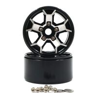 Yeah Racing - 1.9 Aluminum CNC 5 Spoke Beadlock Rim 2pcs (YR-WL-0147BK)