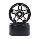 Yeah Racing - 1.9 Aluminum CNC 5 Spoke Beadlock Rim 2pcs (YR-WL-0147BK)