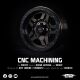 Yeah Racing - 1.9 Aluminum CNC 5 Spoke Beadlock Rim 2pcs (YR-WL-0147BK)