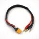 Yeah Racing - XT60 Charge Cable w/ 4mm Plugs 35cm (YR-WPT-0150)