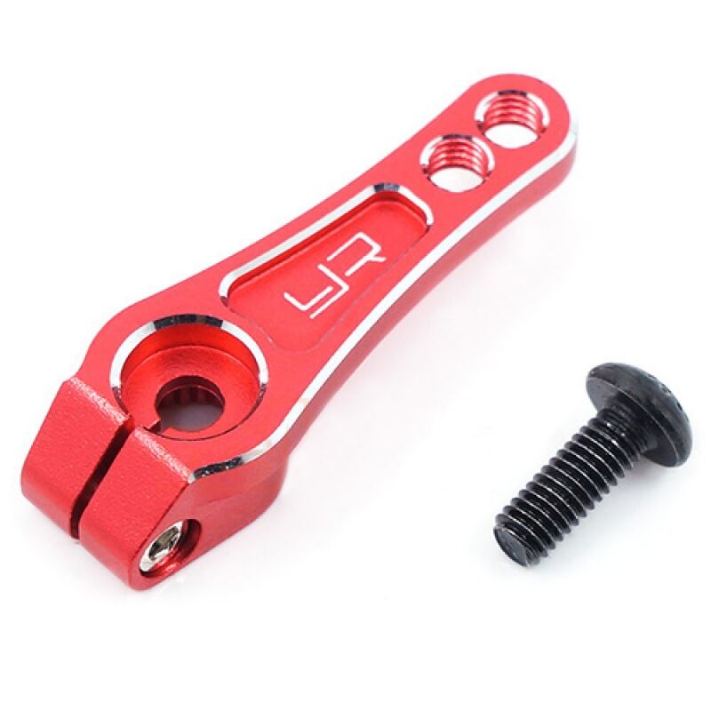 Yeah Racing - 25T Aluminum Servo Arm Horn For Futaba Savox Power HD Blue Bird Red (YR-YA-0516RD)