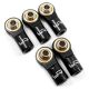 Yeah Racing - Aluminum M3 Rod Ends (5pcs) Black (YR-YA-0550BK)