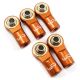 Yeah Racing - Aluminum M3 Rod Ends (5pcs) Orange (YR-YA-0550OR)