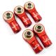 Yeah Racing - Aluminum M3 Rod Ends (5pcs) Red (YR-YA-0550RD)