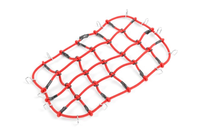 Yeah Racing - 1/10 RC Crawler Scale Accessory Luggage Net 200mm x 110mm Red G6 Certified (YR-YA-0560RD)