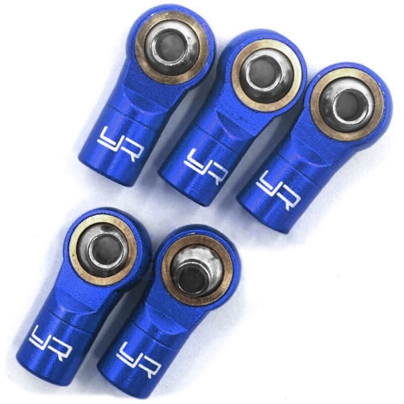 Yeah Racing - Aluminum Reversed Thread M3 Rod Ends 5pcs Dark Blue (YR-YA-0572DB)