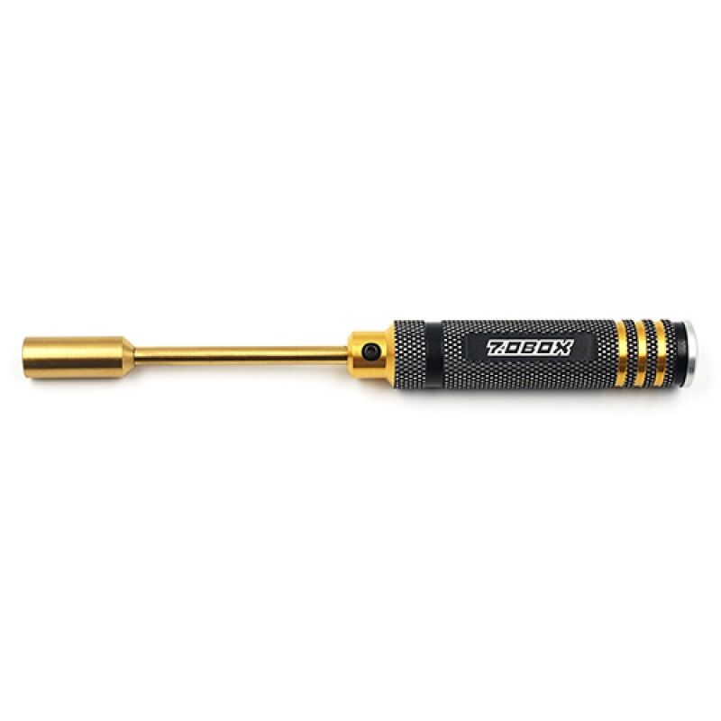 Yeah Racing - Aluminum 7.0mm Lock Nut Driver Black Gold (YR-YT-0192)