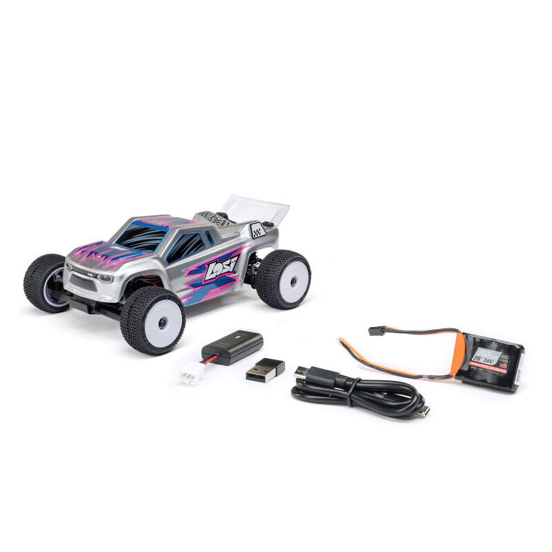 Micro-T 2S 2WD RTR Stadium Truck silber - 1:28